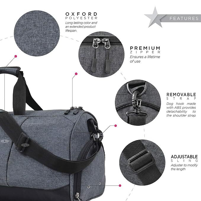 Gym Bags  With Shoe Compartment