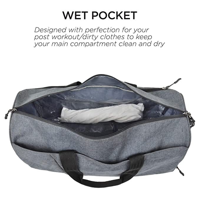 Gym Bags  With Shoe Compartment