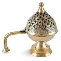 Golden Brass Loban Burner