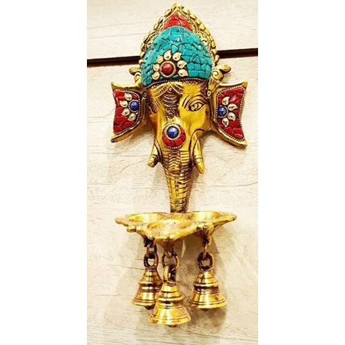 Ganesha Ghanti Stone Wall Hanging