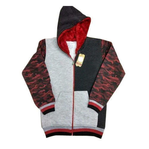 Multicolor Kids Fancy Zipper Hoodie