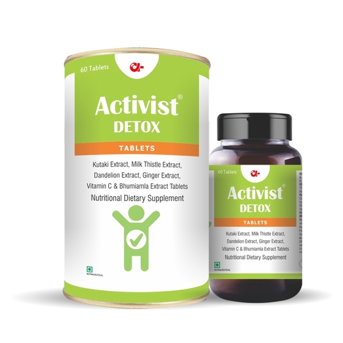 Activist Detox for Detoxification of The Body 60 Tablets
