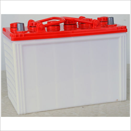 White 70Z Plain Battery Container