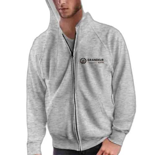 Grey Promotional Men Hoodies