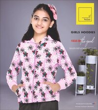 Kids Printed Hoodies - Cotton Blend, Size S | Warranty Included, Designed for Girls