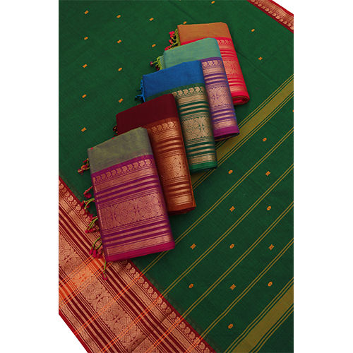 Weaving Ladies Cotton Chirala Pallu Saree, With blouse piece, 6.3 m at Rs  190 in Surat