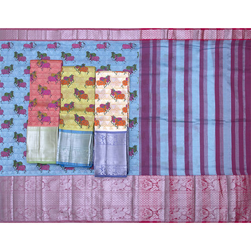 Mangalagiri Silk Prints - Color: Multicolor