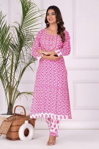 3/4 Sleeve Fancy Long Anarkali Kurti Collection at Rs 550 in Surat