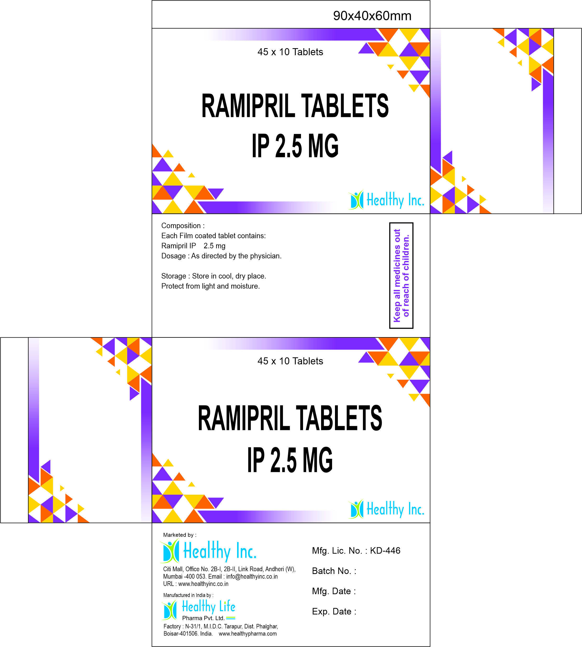 5 mg Ramipril Tablets IP