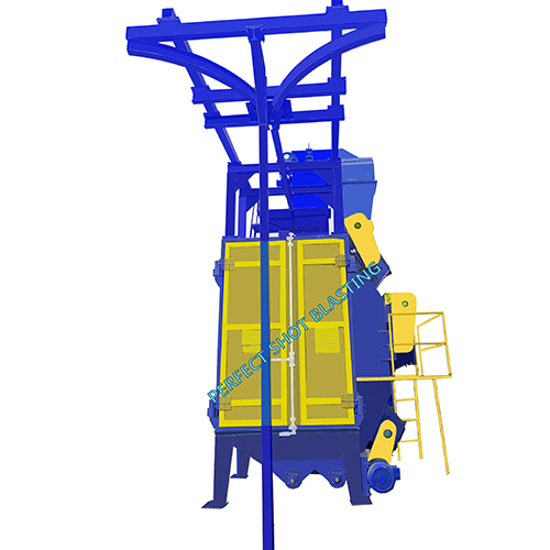 Hanger Blasting Machine - Color: Blue-Yellow