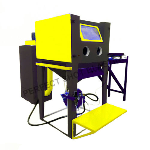 Grey-Yellow Suction Blasting Machine