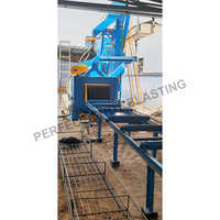 Roller Conveyor 4 Wheel Machine - Color: Blue