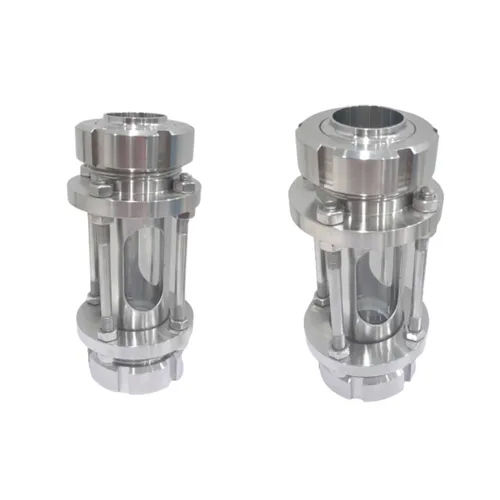 Silver Stainless Steel 316l And 304 Union Sms Inline Sight View Glass