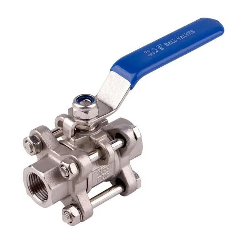 SS 304 and SS 316 3 Piece IC Ball Valve