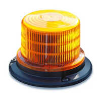 Led Beacon - Plastic Body, 9-80vdc Power, Orange Color, 1000 Lumen Output | Designed For Operator Awareness, Various Sizes Available, Warranty Included