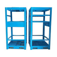 Oxygen Gas Cylinder Pallets - Mild Steel, Customized Sizes To 5 Feet | 2-way Forklift & Handlift, Mesh Design For Air Circulation