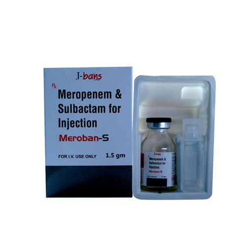 Liquid 1.5Gm Meropenem And Sulbactam For Injection