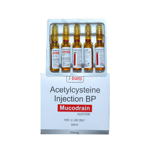 Liquid 200mg Acetylcysteine Injection Bp