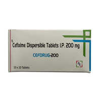Cefixime Dispersible Tablets - 200 Mg Dosage | Easy-to-take, Quality Ingredients, Suitable For Adults, Store In Cool Place