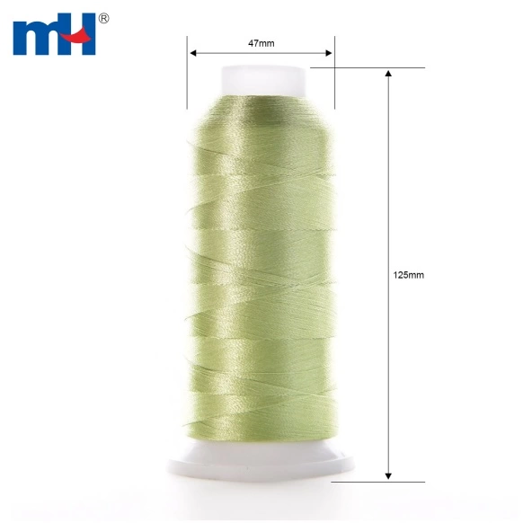 150D/2 Silk Embroidery Thread 100% Polyester Embroidery Thread for Embroidery Machine Factory Supply