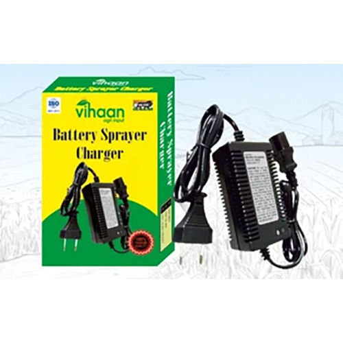 Black Battery Sprayer Charger 12V12Ah 10 Feet Wire