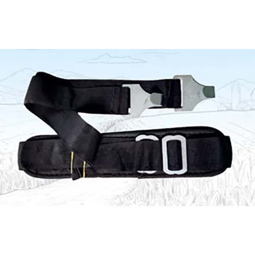Metal Buckle Cushion Belt - Color: Black