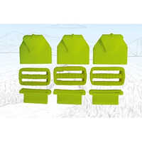 Vihaan Buckle Set - Pvc Material, Spray Pump Belt Buckle, Yellow/green Color | Durable Design For Everyday Use