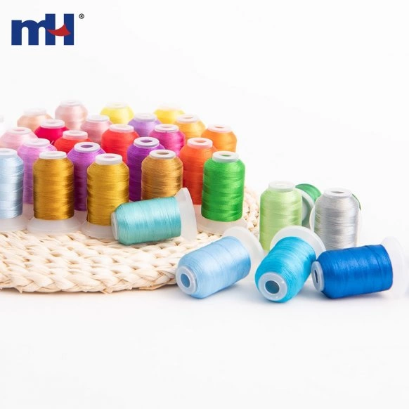 500M Embroidery Thread Set Polyester Embroidery Machine Thread Kit 40 Colors Embroidery Thread Set Factory Supply