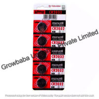 Maxell CR2032 3volt Lithium Coin Cell Battery