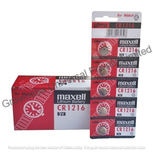 Maxell CR1216 3volt Lithium Coin Cell Battery