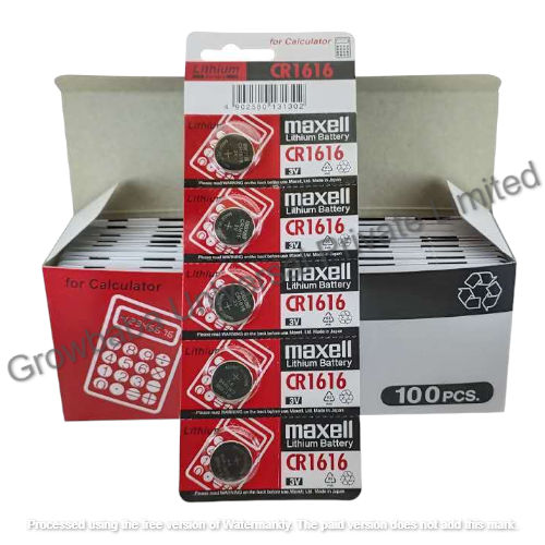 Maxell CR1616 3volt Lithium Coin Cell Battery