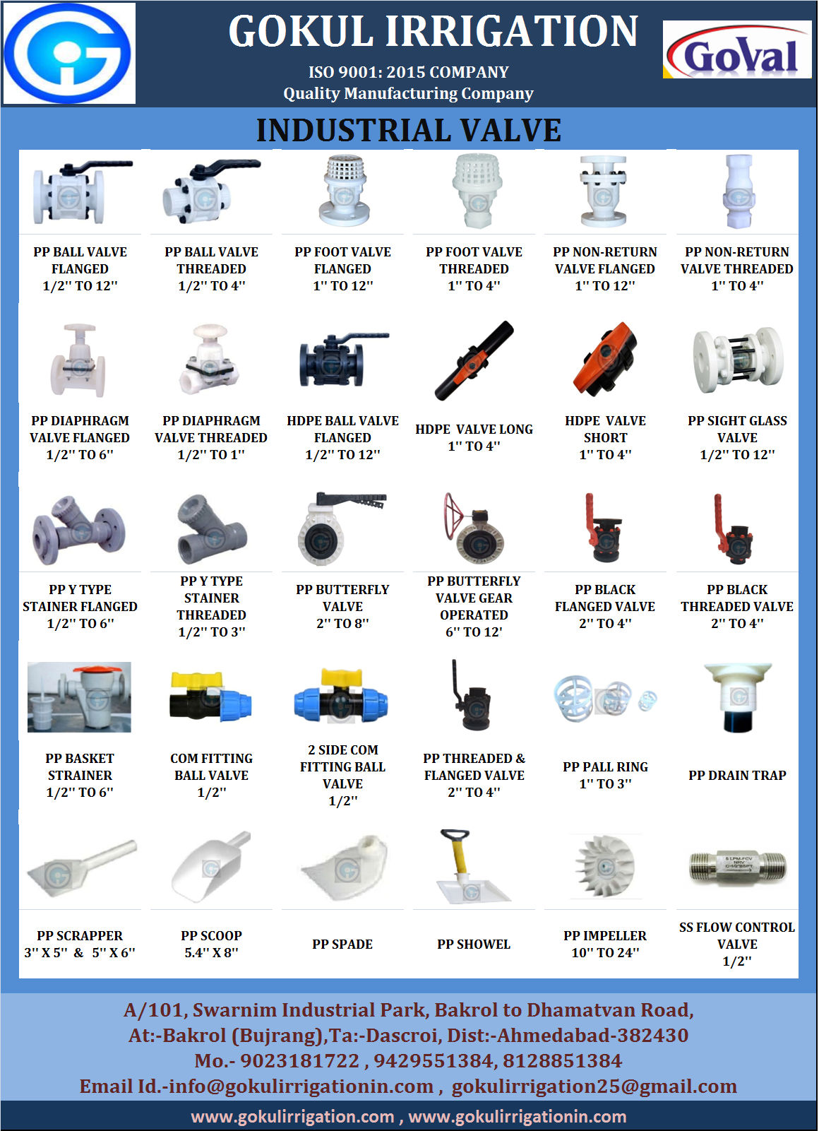 PP Flanged Diaphragm Valve