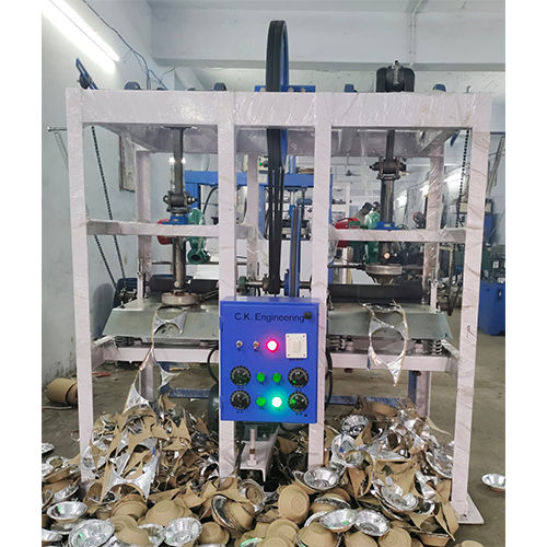 White & Blue Fully Automatic Double Die Dona Machine