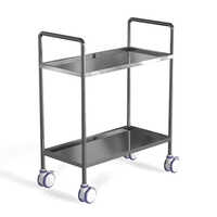 Mp 552 Stainless Steel Instrument Trolley Two Shelves - Feature: Durable