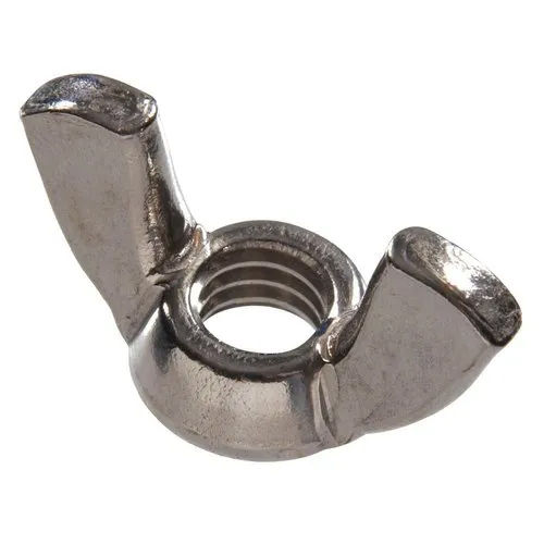 Silver Stainless Steel Wing Nut