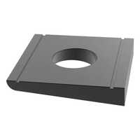 Stainless Steel Taper Washer - Diameter Range 10mm-36mm, Square Shape, Grey Color, Industrial Use