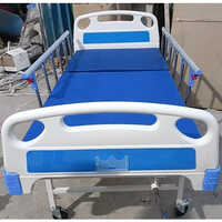 Hospital Semi Fowler Bed - Steel Material, 2100x900x600mm, White & Blue Color | Adjustable 30-45â° Angle, Foldable, User-friendly Controls, Portable Design