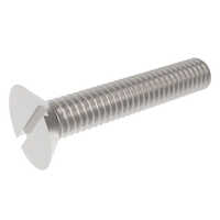 CSK Sloted Machine Screws - Stainless Steel Silver Coating | Durable Corrosion-Resistant High Load Capacity for Industrial Use