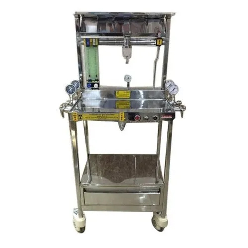 MP 585 Stainless Steel Emergency And Anaesthesia Trolley