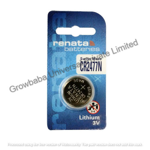 Renata CR2477N 3volt Lithium Coin Cell Battery