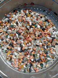 Agate red and off white quartz mix water wash gravel aquarium dust free bulk sale IND for export low price