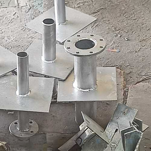 100Mm X 600Mm One Side Gi Puddle Flange - Shape: Round