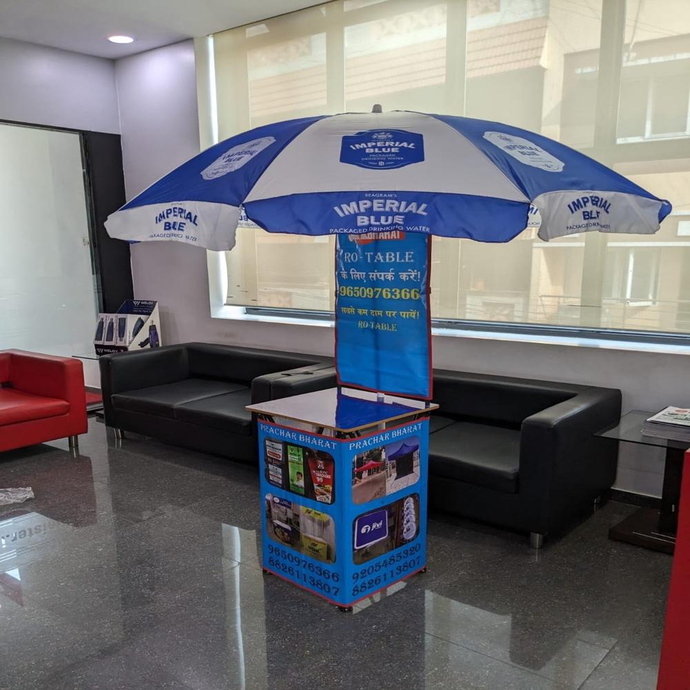 Cross Promotional Table - Color: White