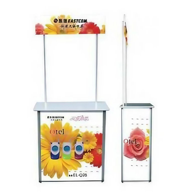 Aluminium Promotional Table - Color: Red & White