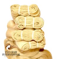 Blonde Cuticle Aligned Human Hair Bundles Virgin Brazilian Body Wave Hair