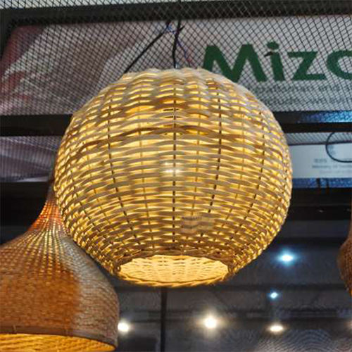 Rattan Bamboo Round Lamp