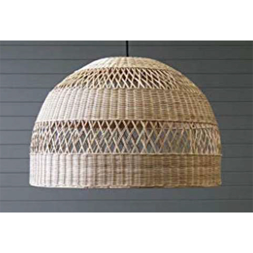 Rattan Half Moon Lamp