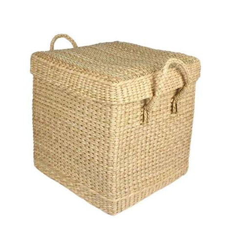 Brown Kouna Square Storage Basket With Lid