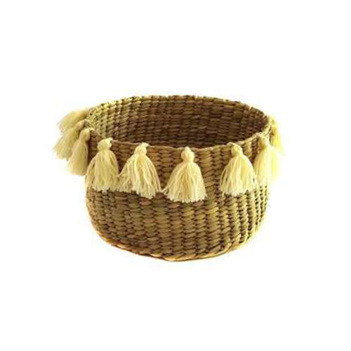 Water Reed Laundry Basket With Tussle