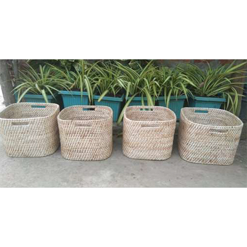 Cane Square Planter